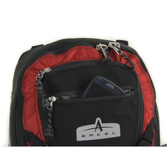 Arkel Bug Pannier Bike Cyclist Backpack Travel/Commuter - Black & Red - Picture 5 of 13